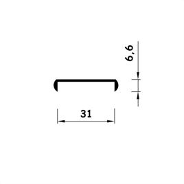 Al�minyum Sunta Kenar Profili 30 mm