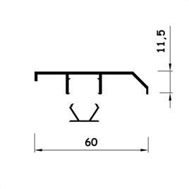 Alminyum Sprgelik Profili 6 cm