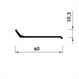 Alminyum Sprgelik Profili 6 cm